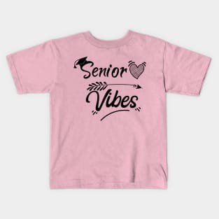 Senior Vibes , Graduation , Cute 2020 Senior Vibes Squad Kids T-Shirt